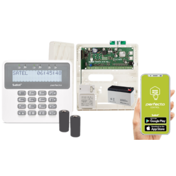 ZESTAW ALARMOWY DO DOMU SATEL PERFECTA 16-WRL SET-A + PRF-LCD-WRL + 7Ah + AWT150